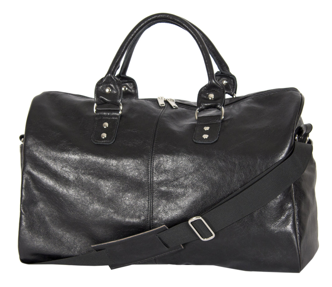 L1038-13 Borough Bag in an Authentic Old World Black Leather. Part of The On the Tee Vintage Golf Collection and Cosmetic and Travel, Vintage Canadiana, and Totes Collections 18
