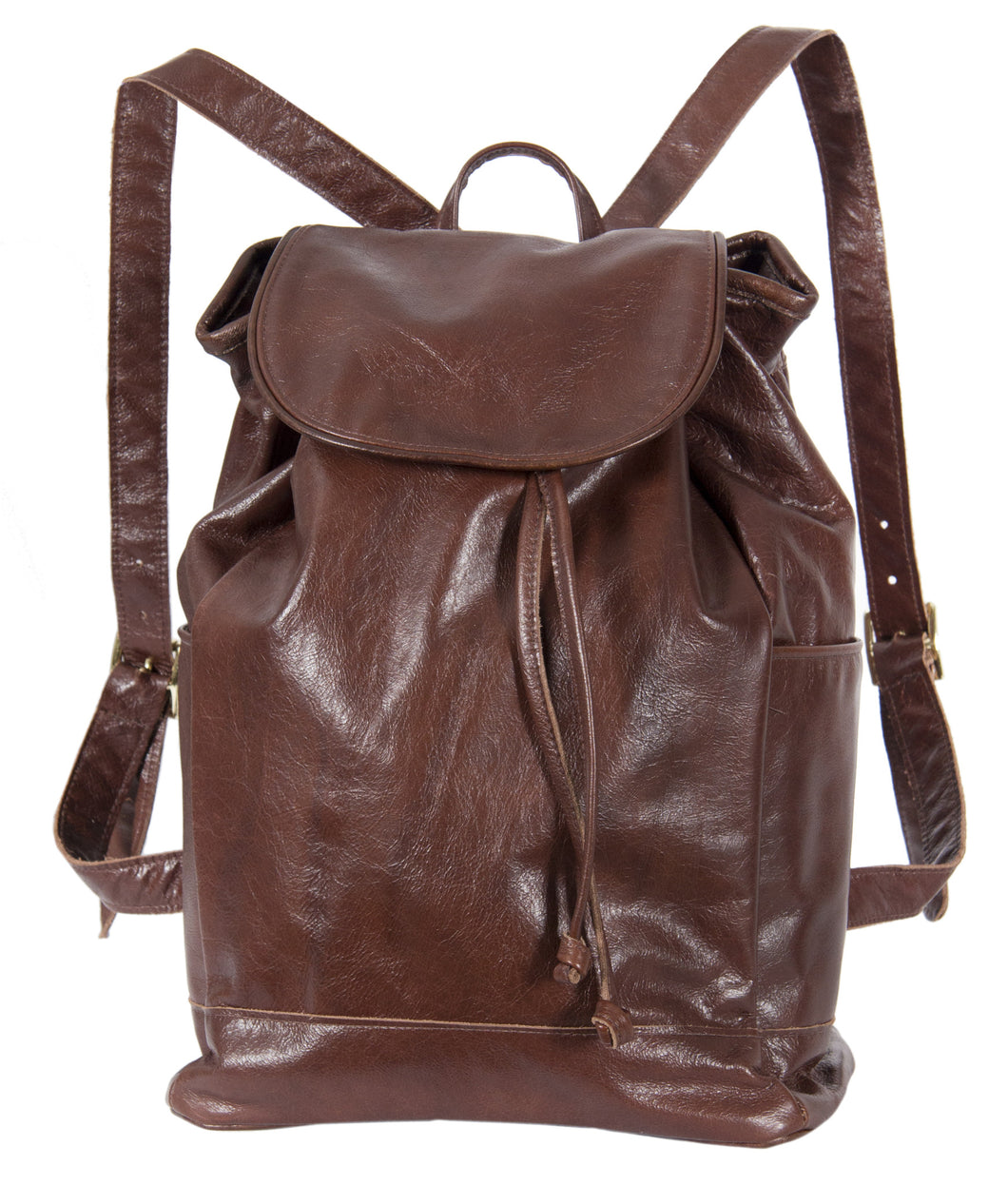 L1039-12 Backpack in an Authentic Old World Deep Chestnut Brown Leather. Part of The On the Tee Vintage Golf Collection and Cosmetic and Travel, Vintage Canadiana, and Totes Collections 10