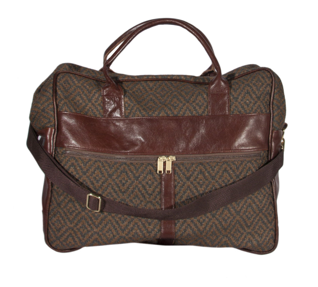 L1023-3038 Grande Cargo Rioja Stone trimmed w Authentic Leather. Spacious Weekender Tote Double Straps and Adjustable Shoulder Strap. Part of the Unbridled Passion, Travel and Cosmetic Bags Collection 16