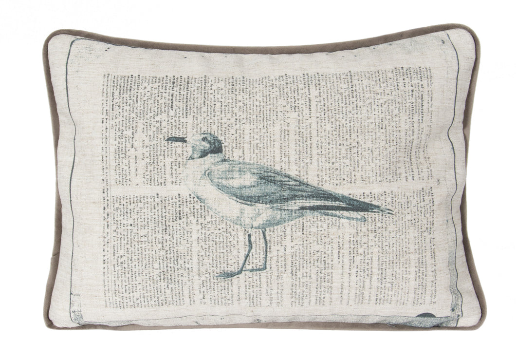 L626-COME Welcome Home Printed Pillow with Feather Insert