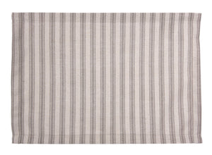 L705-STRP 13x18 " Printed Ticking Stripe on a Linen Blend Placemat for The Lake House Collection